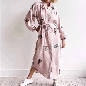 Lena Vie Boutique Drop Linen Alemais dress